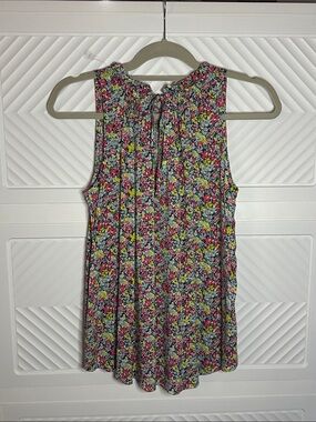 GAP Floral Sleeveless Tie-Back Tank in Pink, Yellow, Green, Blue